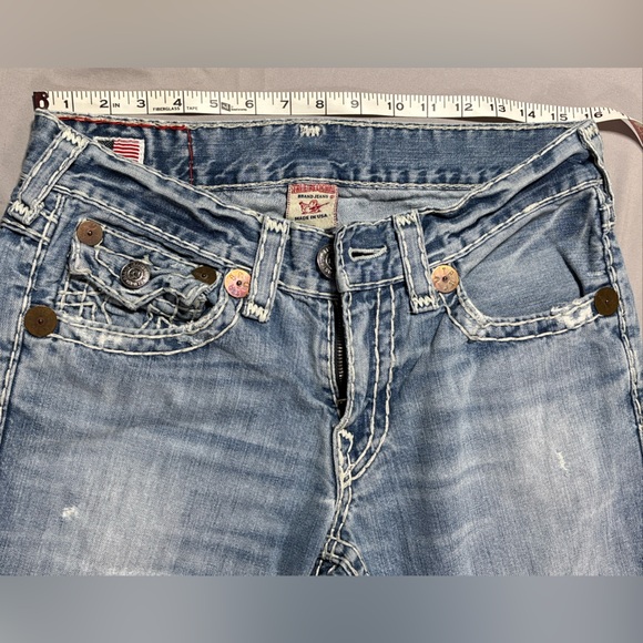 HOT AUTHENTIC USA Men's TRUE RELIGION 859 RICKY SUPER T STRAIGHT Jeans 34 - Picture 11 of 16